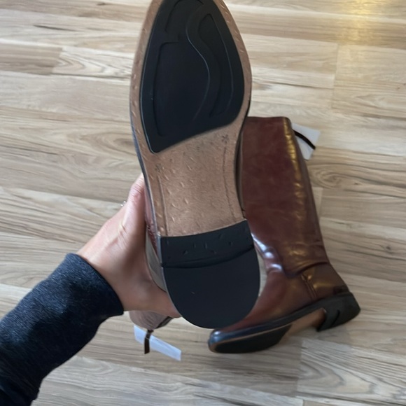 Franco Sarto Wide Calf Hand Stitched Leather Boots - Picture 4 of 11